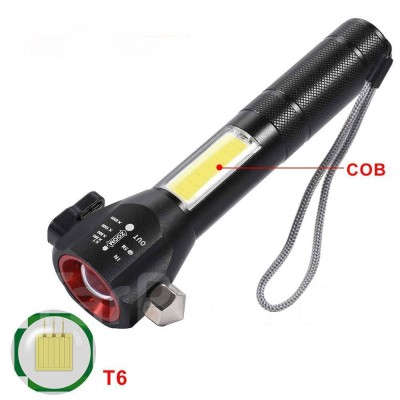 Фонарик  сob multi-function flashlight t6-38